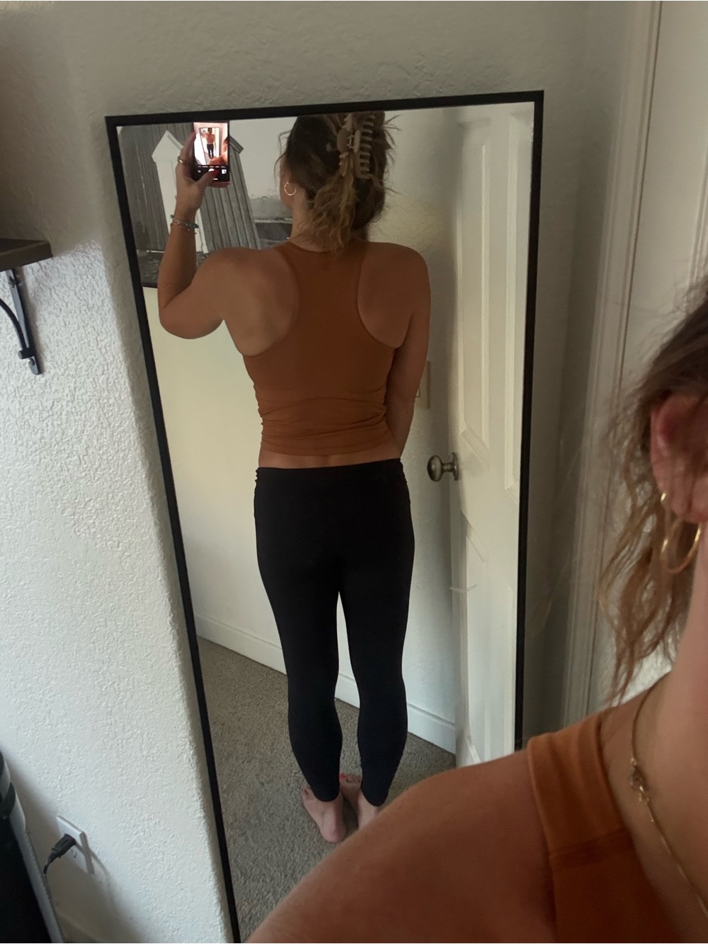 Target Women's Rust-Brown Halter Tank Top - Picture 3 of 4